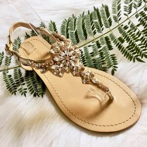 ✅ Sparkling Crystal Embellished Women's Sandals